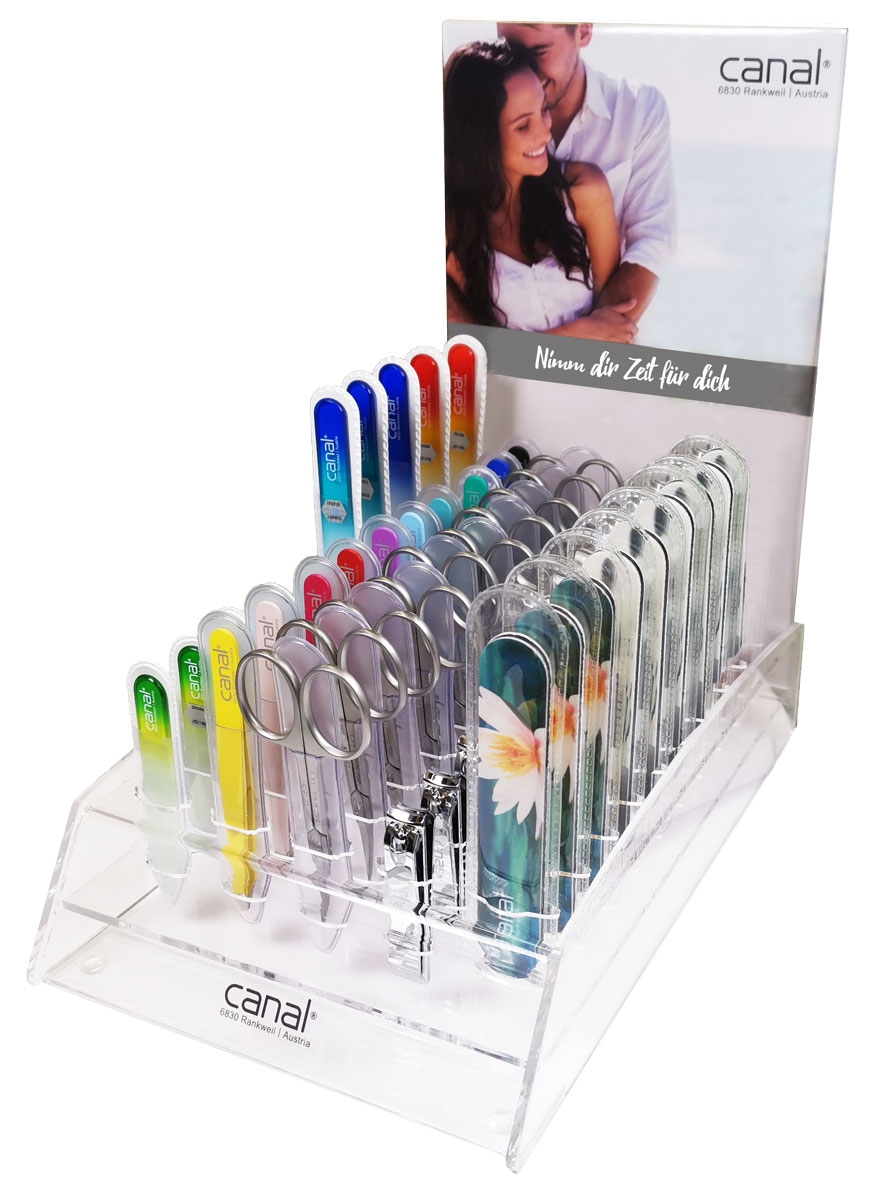 Acrylic glass display 50-piece equipped