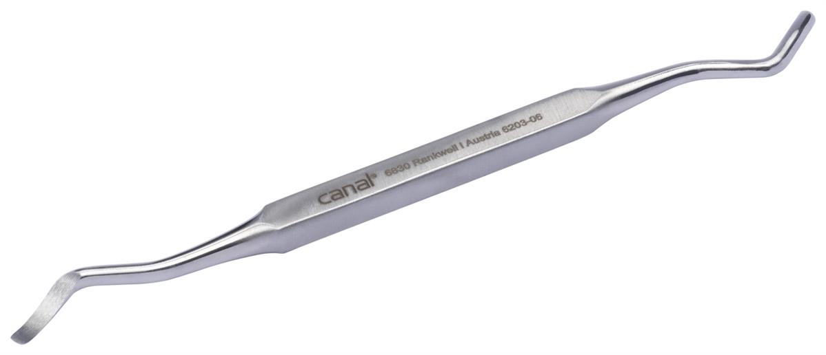 Curette excavatrice inoxydable, 10 cm