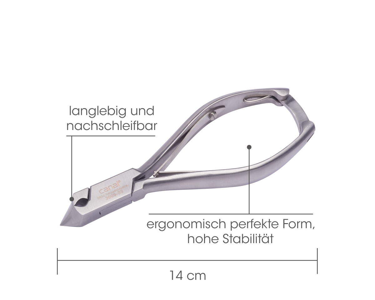 Kopfschneider mit einer Spitze rostfrei, 14 cm