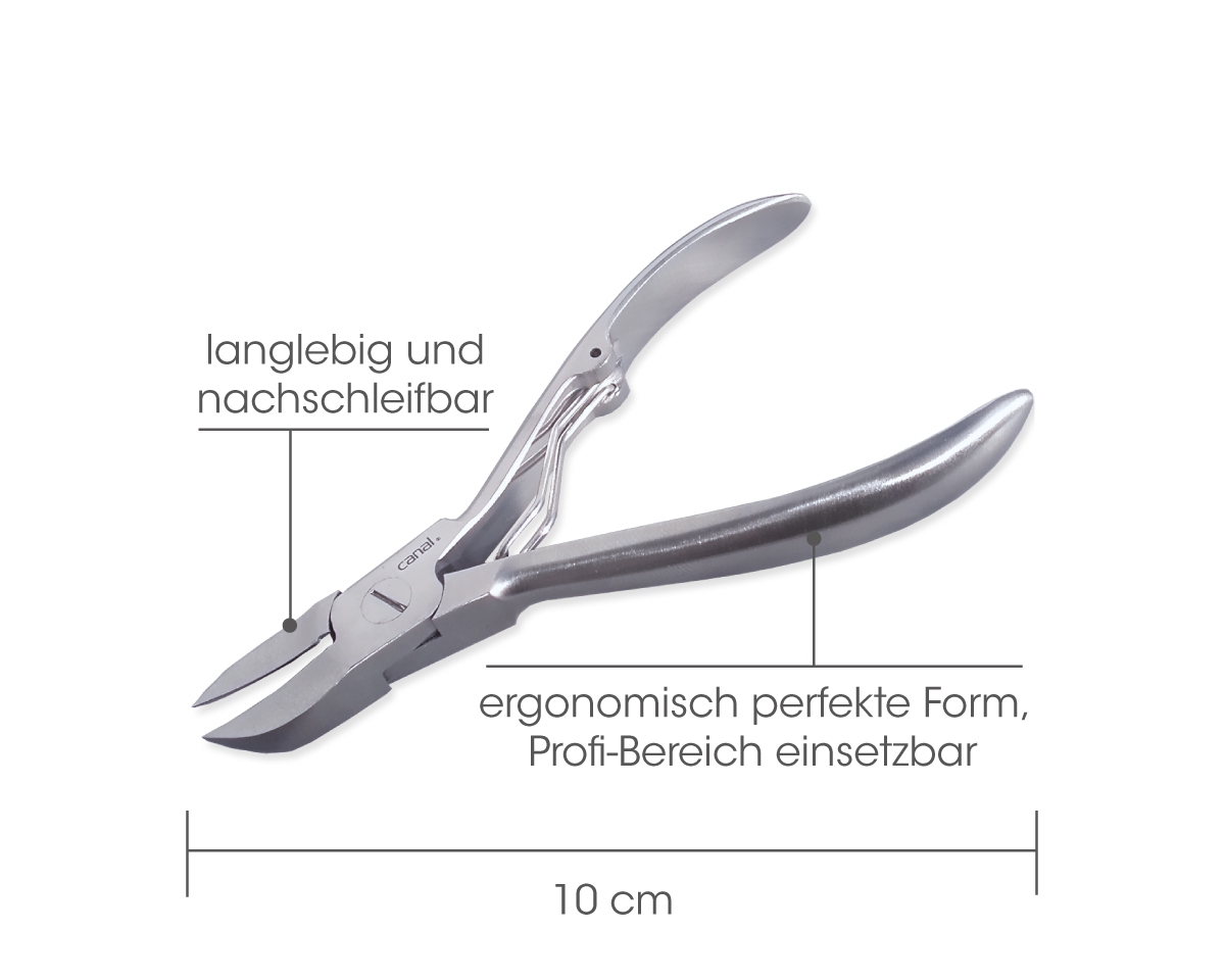 Tronchese unghie INOX, 10 cm