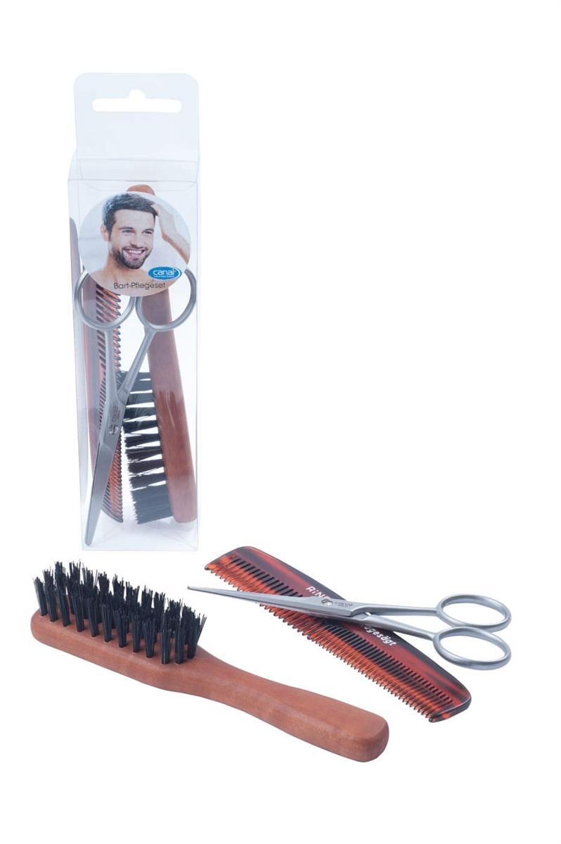 Kit de soin pour barbe, 3 pièces