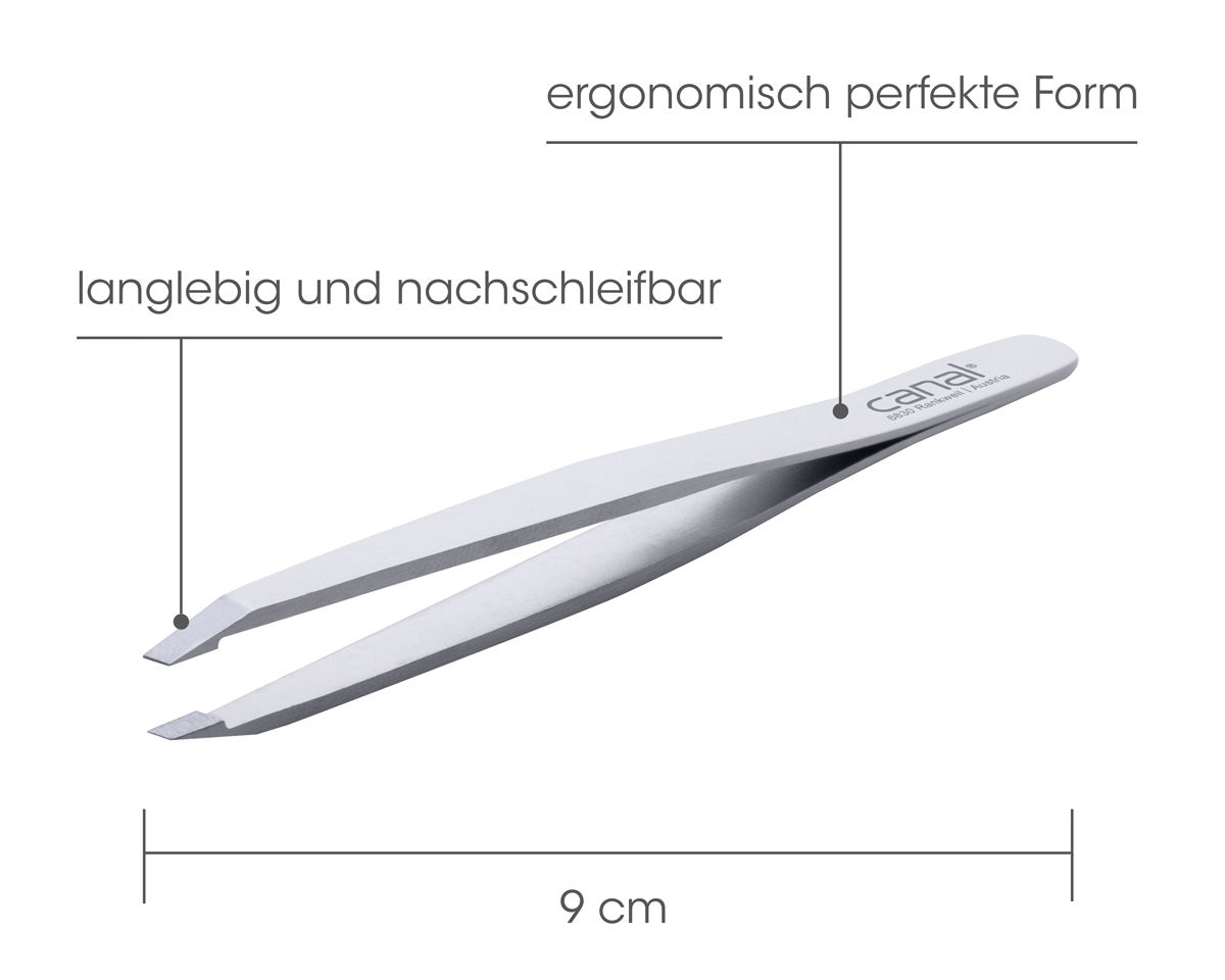 Haarpinzette gerade rostfrei