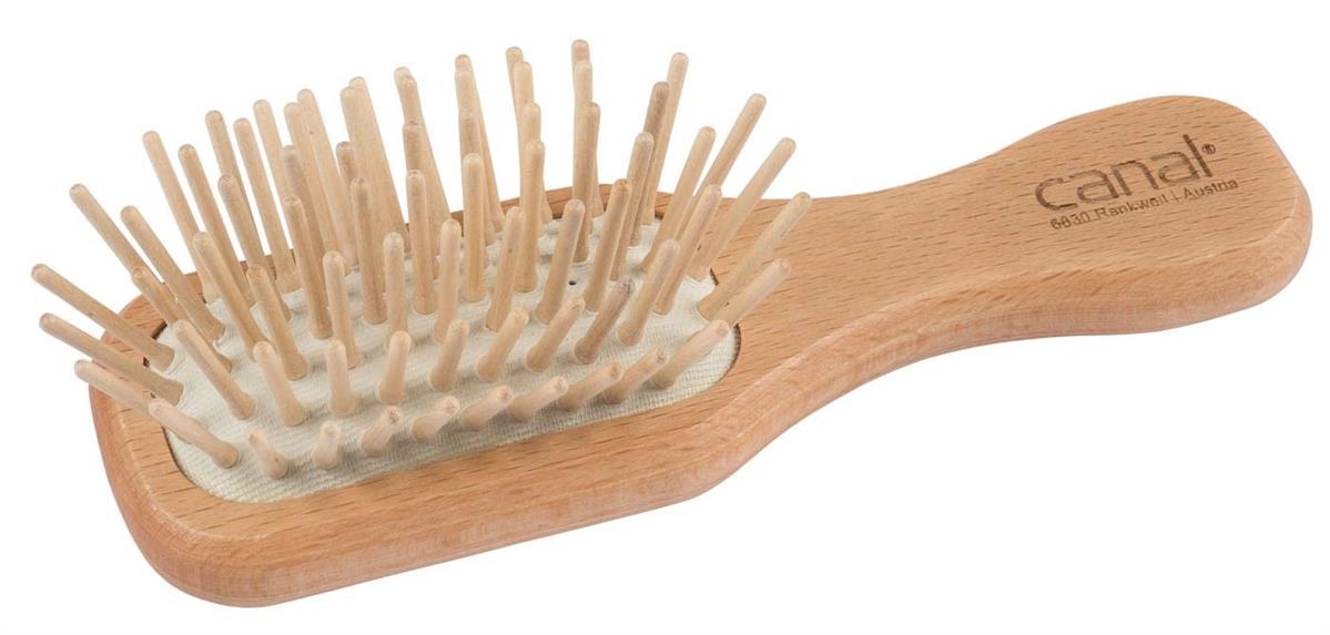 Mini Haarbürste mit Holzstiften