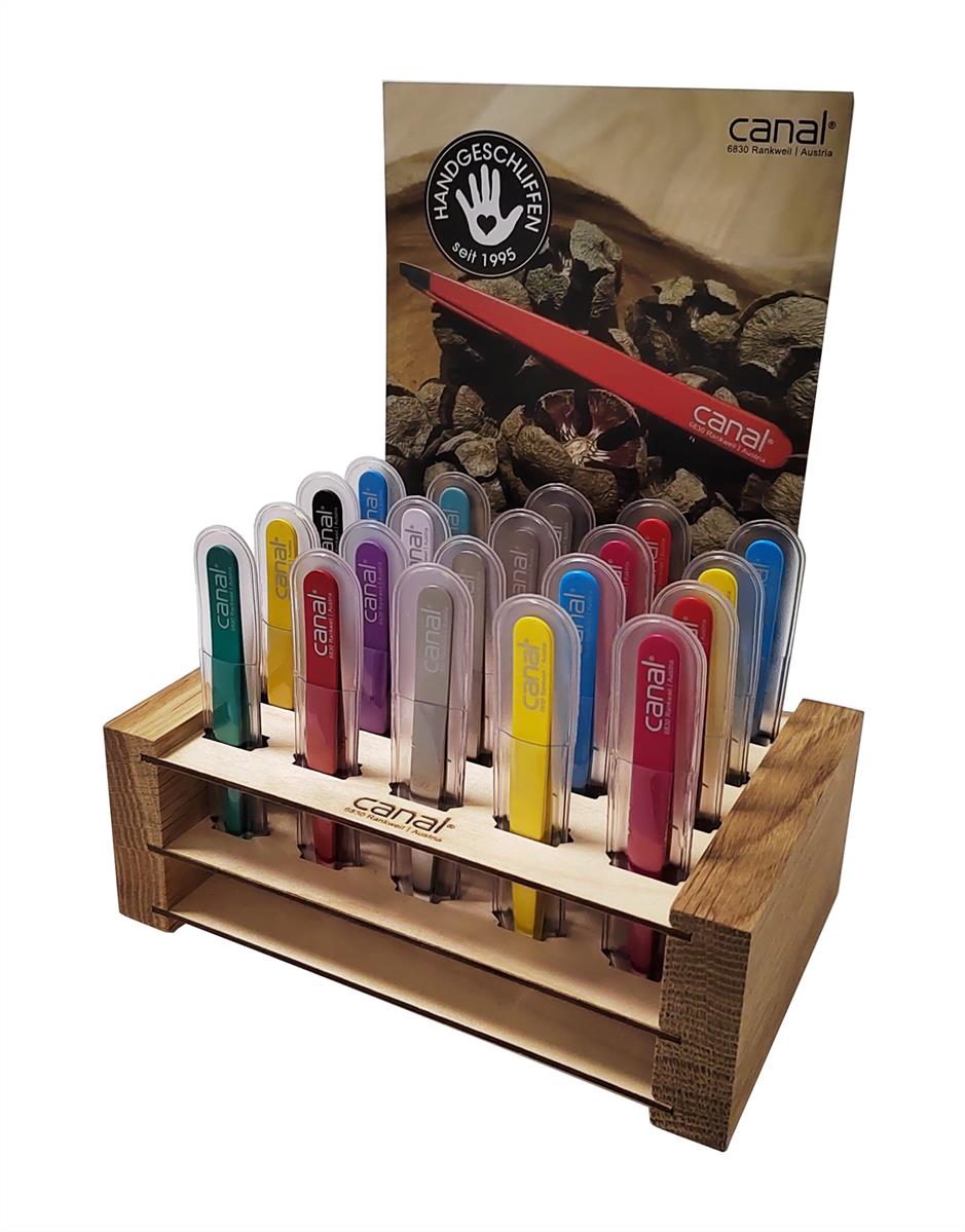 Wooden display 20-piece equipped