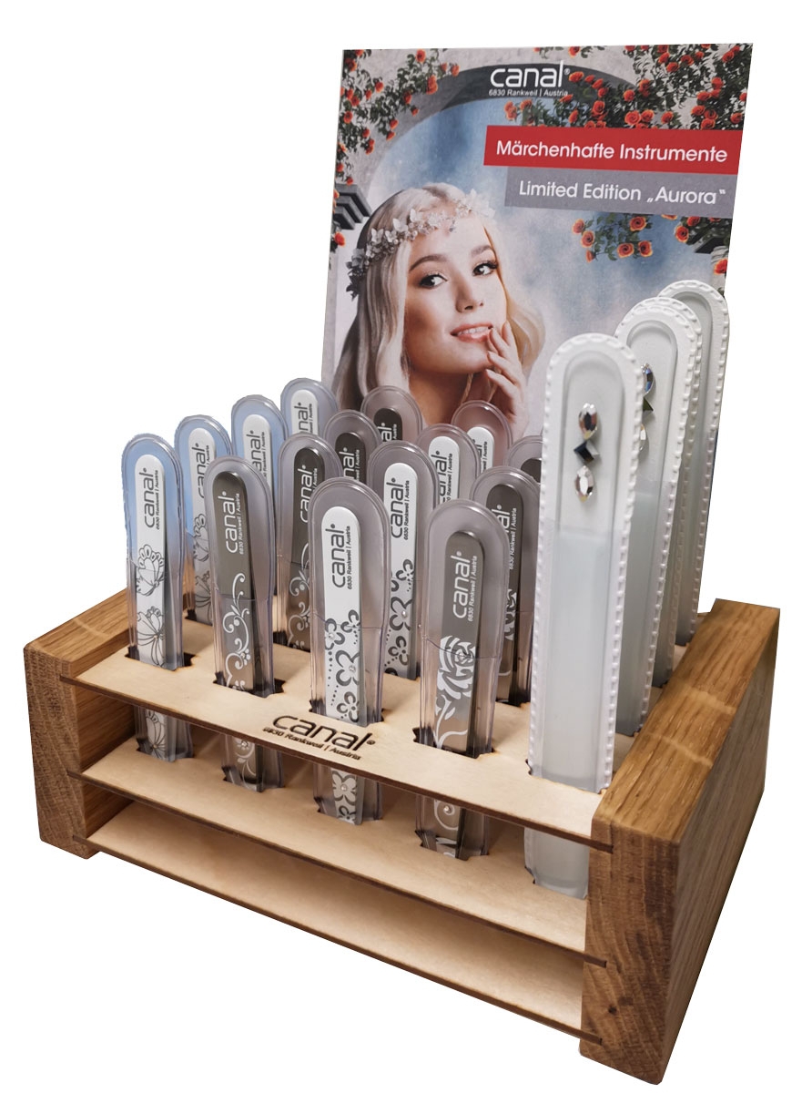 20-piece wooden display, equipped "Aurora"