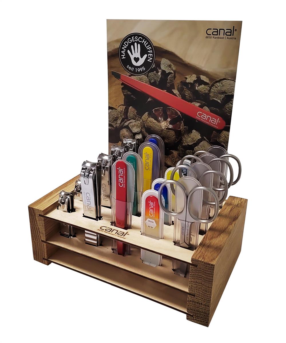 Wooden display 20-piece equipped