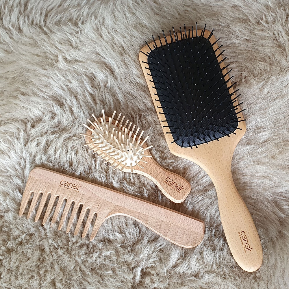 beech wooden comb, 18 cm